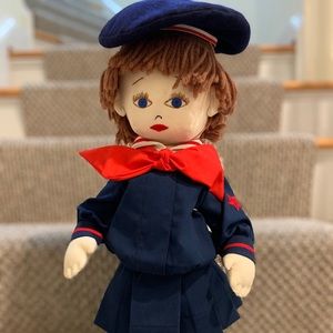 Exquisite Embroidered all cloth 18” doll! NEW!!